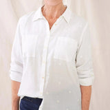 White Stuff Emilia Organic Cotton Shirt Ivory Multi