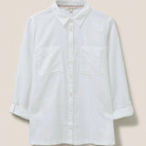 White Stuff Emilia Organic Cotton Shirt Ivory Multi