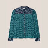 White Stuff Mixed Print Shirt In Teal