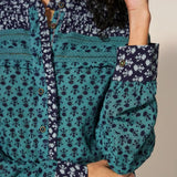 White Stuff Mixed Print Shirt In Teal